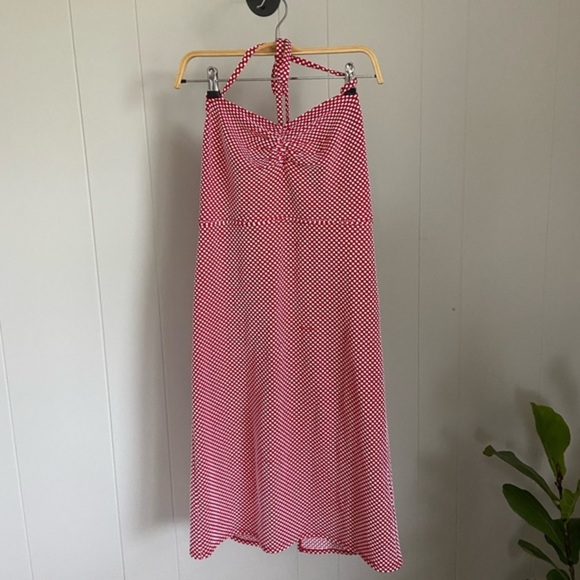 Betsey Johnson UO Exclusive Polka Dot Halter Midi Dress - Picture 3 of 6